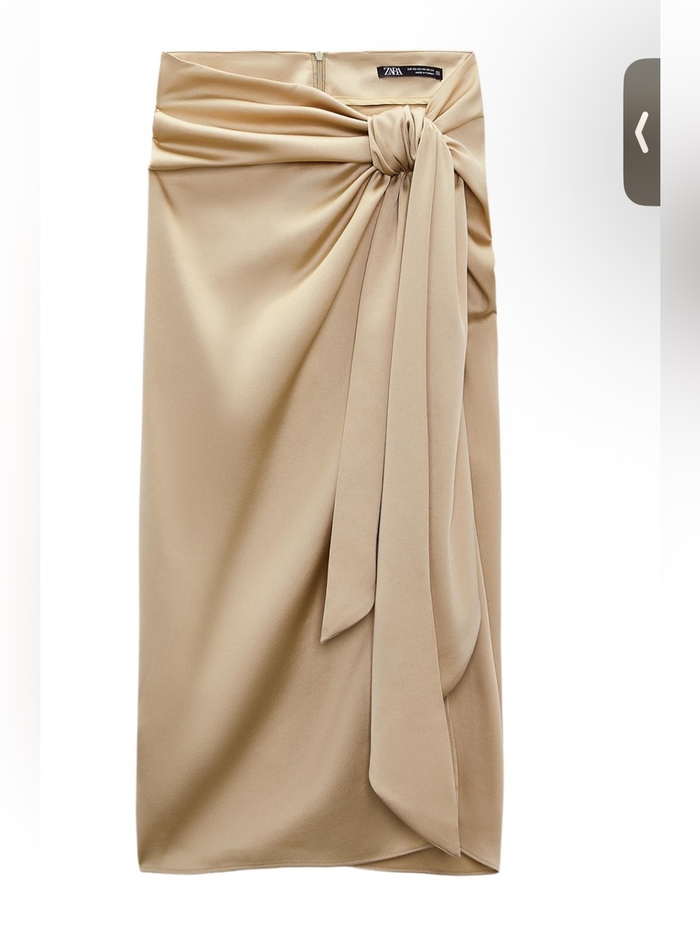 Zara Knotted Midi Skirt